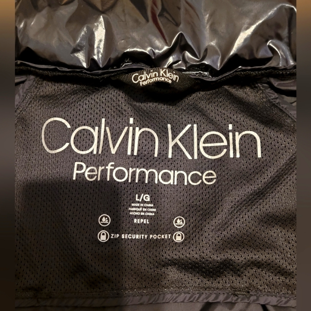Calvin Klein Performance Black Spring Jacket With Built-in Hood (BRAND NEW !)